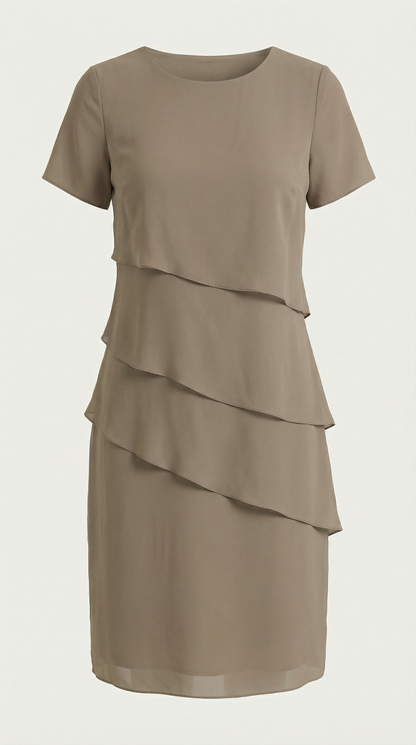 MEGHAN | VESTIDO CORTO CON VOLANTES