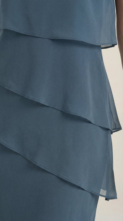 MEGHAN | VESTIDO CORTO CON VOLANTES