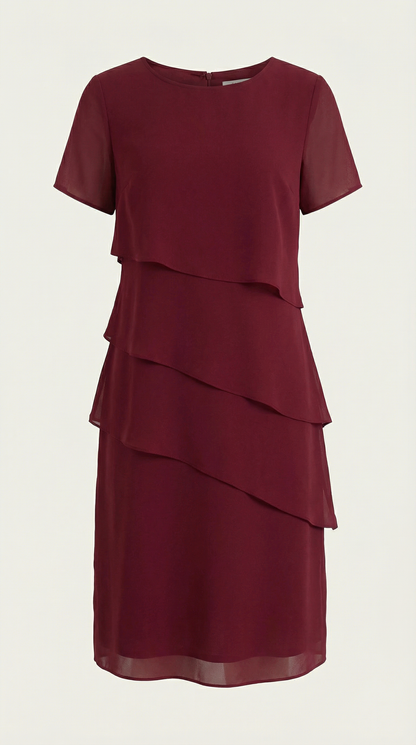 MEGHAN | VESTIDO CORTO CON VOLANTES