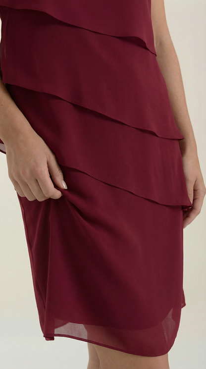 MEGHAN | VESTIDO CORTO CON VOLANTES