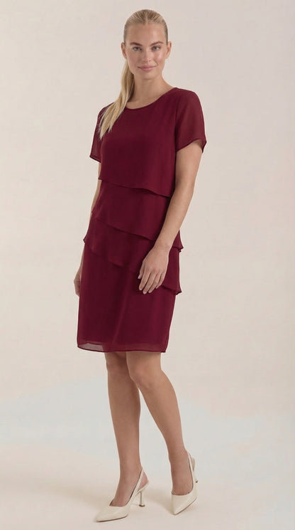 MEGHAN | VESTIDO CORTO CON VOLANTES