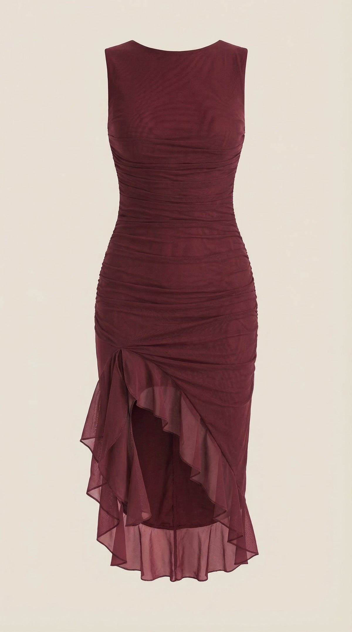 RAMONA | VESTIDO MIDI CON DETALLES DE VOLANTES