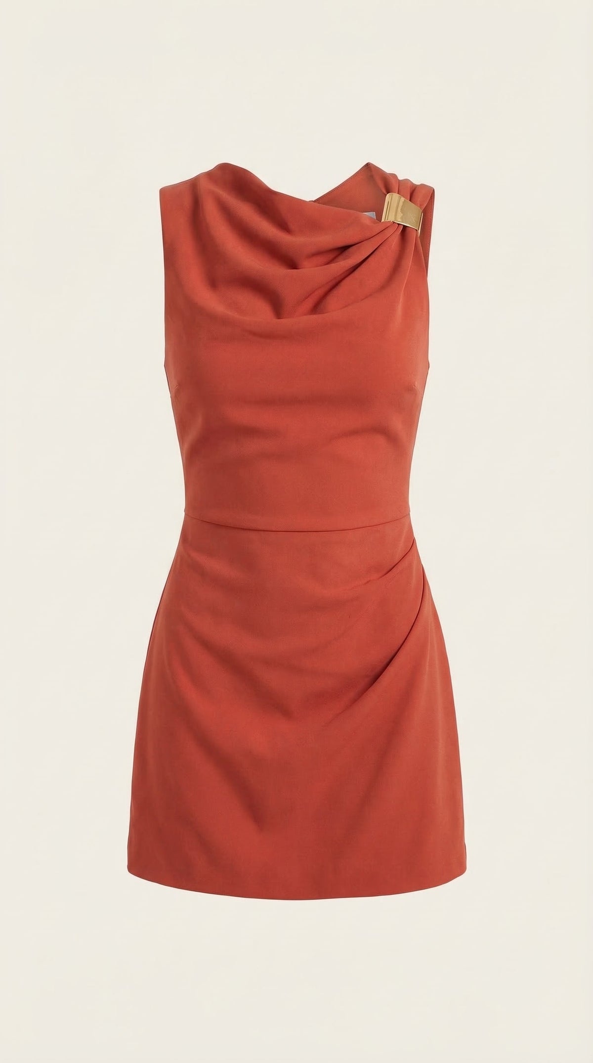 ROSALIE | VESTIDO CORTO CON ESCOTE DRAPEADO