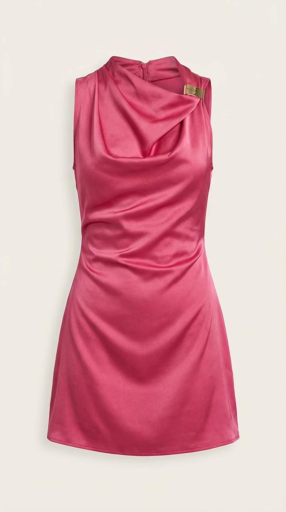 ROSALIE | VESTIDO CORTO CON ESCOTE DRAPEADO