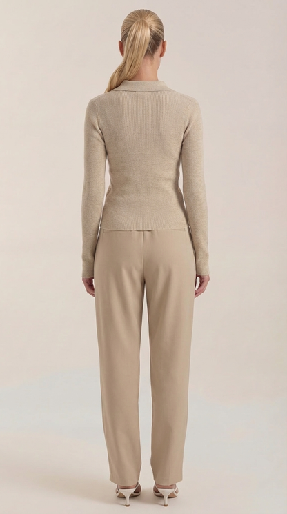 ANTONIA | JERSEY DE PUNTO CON CUELLO ELEGANTE