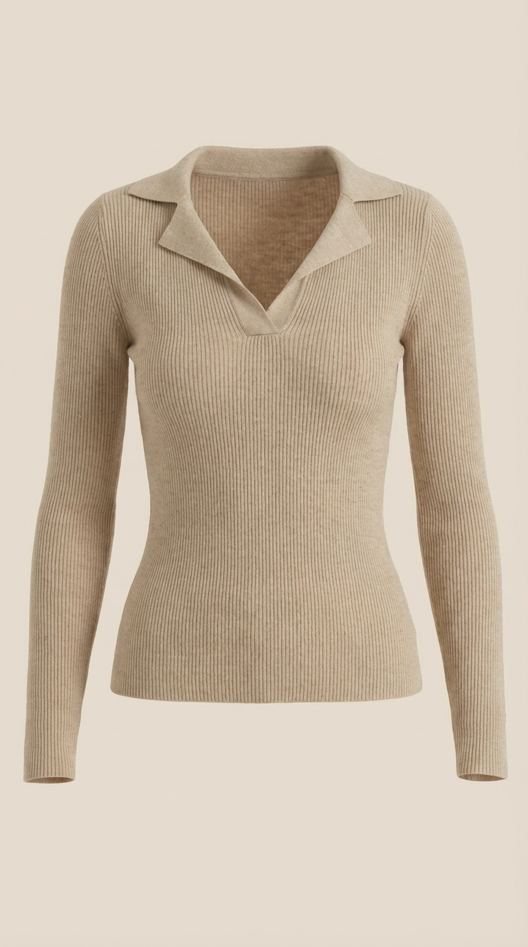 ANTONIA | JERSEY DE PUNTO CON CUELLO ELEGANTE