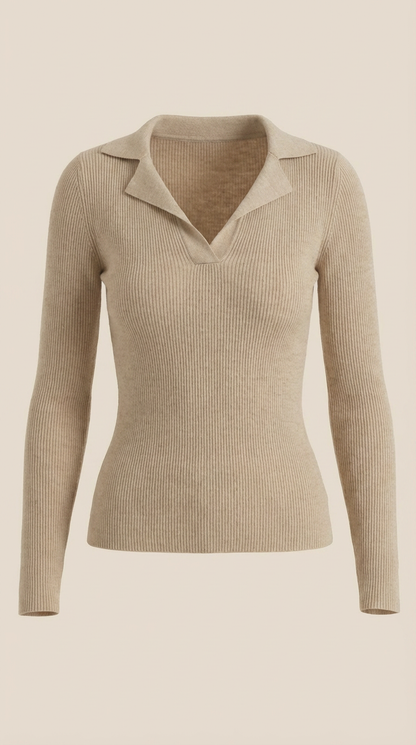 ANTONIA | JERSEY DE PUNTO CON CUELLO ELEGANTE