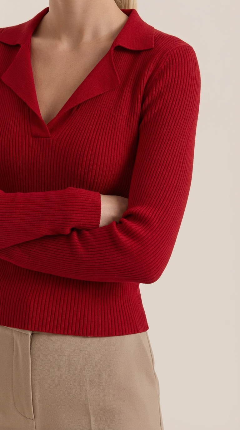ANTONIA | JERSEY DE PUNTO CON CUELLO ELEGANTE