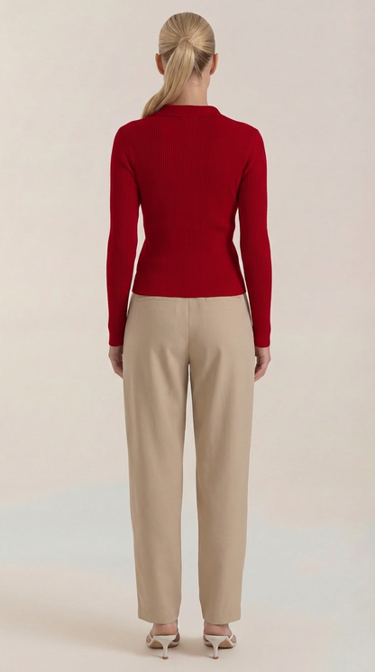 ANTONIA | JERSEY DE PUNTO CON CUELLO ELEGANTE
