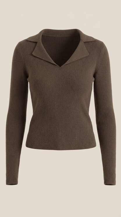 ANTONIA | JERSEY DE PUNTO CON CUELLO ELEGANTE