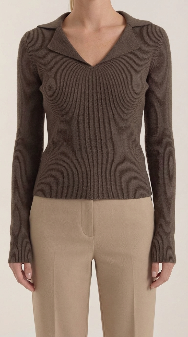 ANTONIA | JERSEY DE PUNTO CON CUELLO ELEGANTE