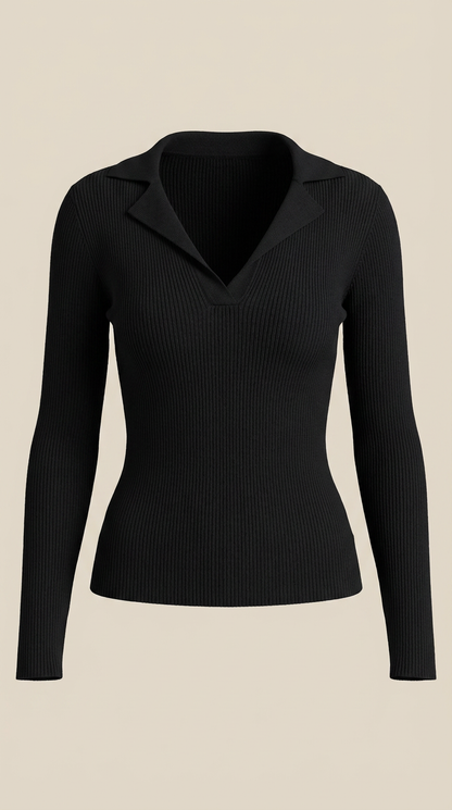 ANTONIA | JERSEY DE PUNTO CON CUELLO ELEGANTE