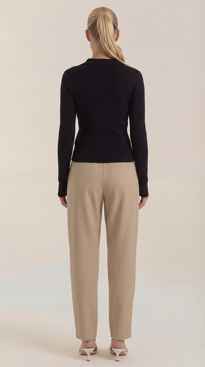 ANTONIA | JERSEY DE PUNTO CON CUELLO ELEGANTE